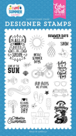 Echo Park 'I love Summer’ designer stamps