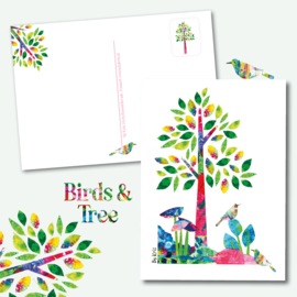 Color By Kris kaart 'Birds and Tree'
