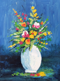 Color By Kris 'Vrolijke vaas met bloemen'