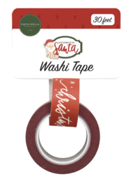 Carta Bella  Washi tape 'Christmas Script’