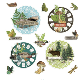 Simple Stories Vintage Lakeside ‘Chipboard Clusters’