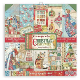 Stamperia 'Christmas Patchwork' collection 30 x 30 cm