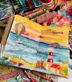 By Kris Zomerse Art Journaling 2-daagse 11-12 juli -VOL-