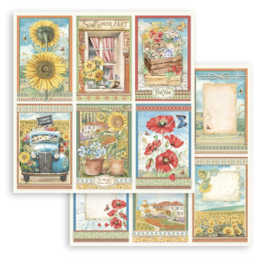 Paper sheet ‘Sunflower Art’ Cards