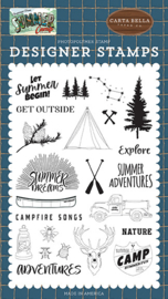 Let Summer Begin' designer stamps