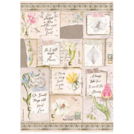 Rice paper ‘Letters & Flowers’