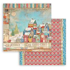 Stamperia Patchwork Christmas 'Houses'