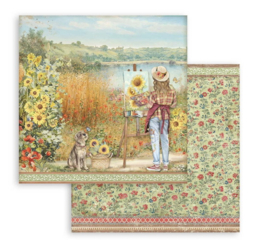 Stamperia ‘Sunflower Art’ Paper Pack 30 x 30 cm