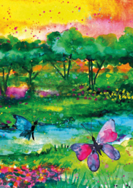 Color By Kris kaart 'Vrolijke Vlinders'