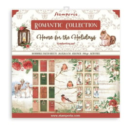 Stamperia 'Romantic Home For The Holidays' paper pad 20 x 20 cm