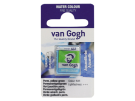 van Gogh Water Color napje 633 'Permanent Geelgroen'