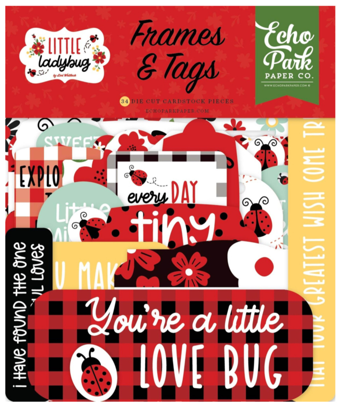 Echo Park ‘Little Ladybug’ Frames and Tags