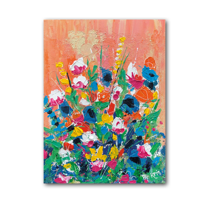 Color By Kris kaart 'Wilde bloemen'