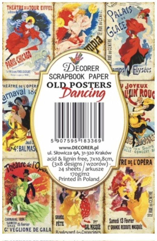 Decorer papier 'Old Posters Dancing’