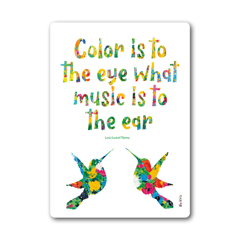 Color By Kris kaart 'Color is...'