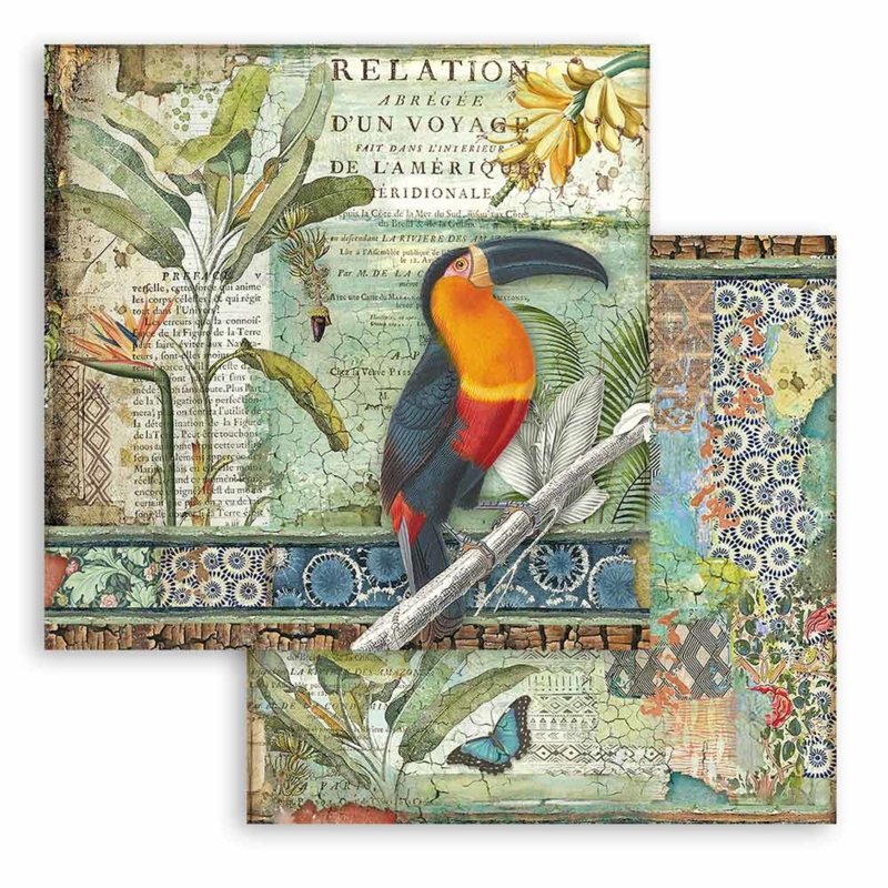 Paper sheet 'Amazonia Parrot'