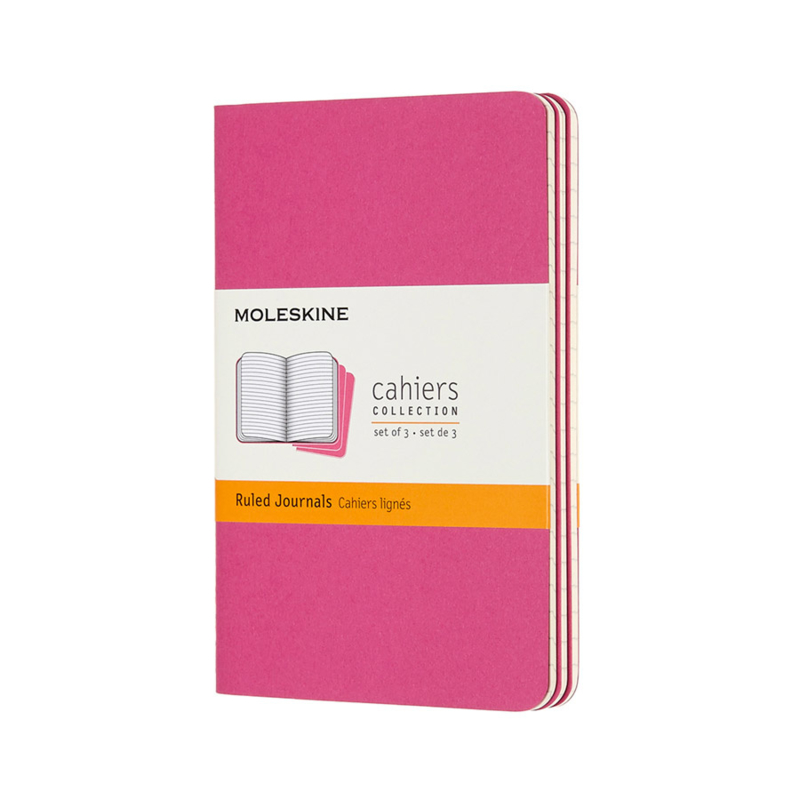 Moleskine plain notebook kraft pocket 'Roze'