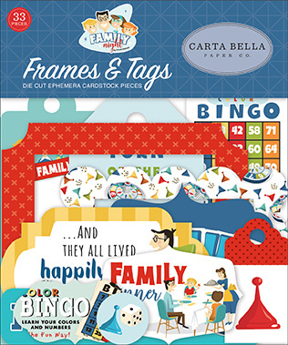 'Family Night' Frames and tags