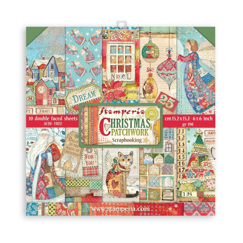 Stamperia Patchwork Christmas 'Paperpack'  30 x 30 cm