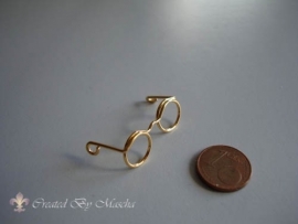 Bril, 25 mm, goud