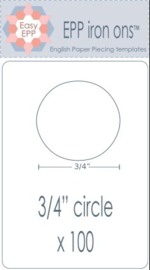 EPP80,  3/4 inch cirkel, 100 stuks