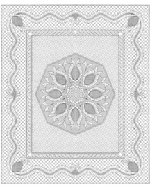 Wholecloth Quilt Tops, Feathered Pineapple White