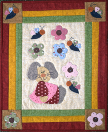Happy Rabbit quilt, compleet