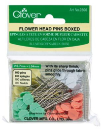 Clover Flower Head Pins, 100 stuks