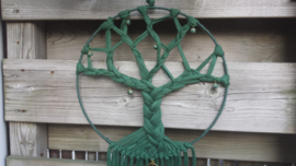 Groene dromenvanger tree of life.  Lengte 86 cm. Maat L