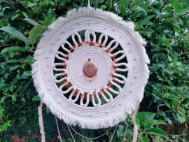 Ecru Shamballa dromenvanger in maat L
