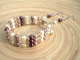 Armband in taupe tinten