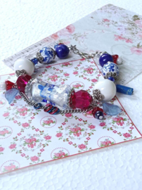 Delfts blauwe armband Hollandse kleuren
