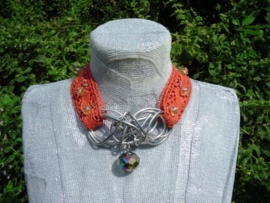 Choker ketting met Chainmail