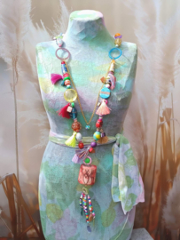 Bone Ibiza style ketting