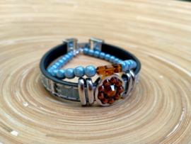 Twee-delige armbanden set in Levi's blauw