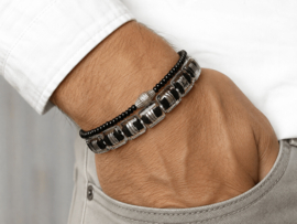 Heren Silverfoil Armbandenset