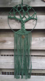 Groene dromenvanger tree of life.  Lengte 86 cm. Maat L