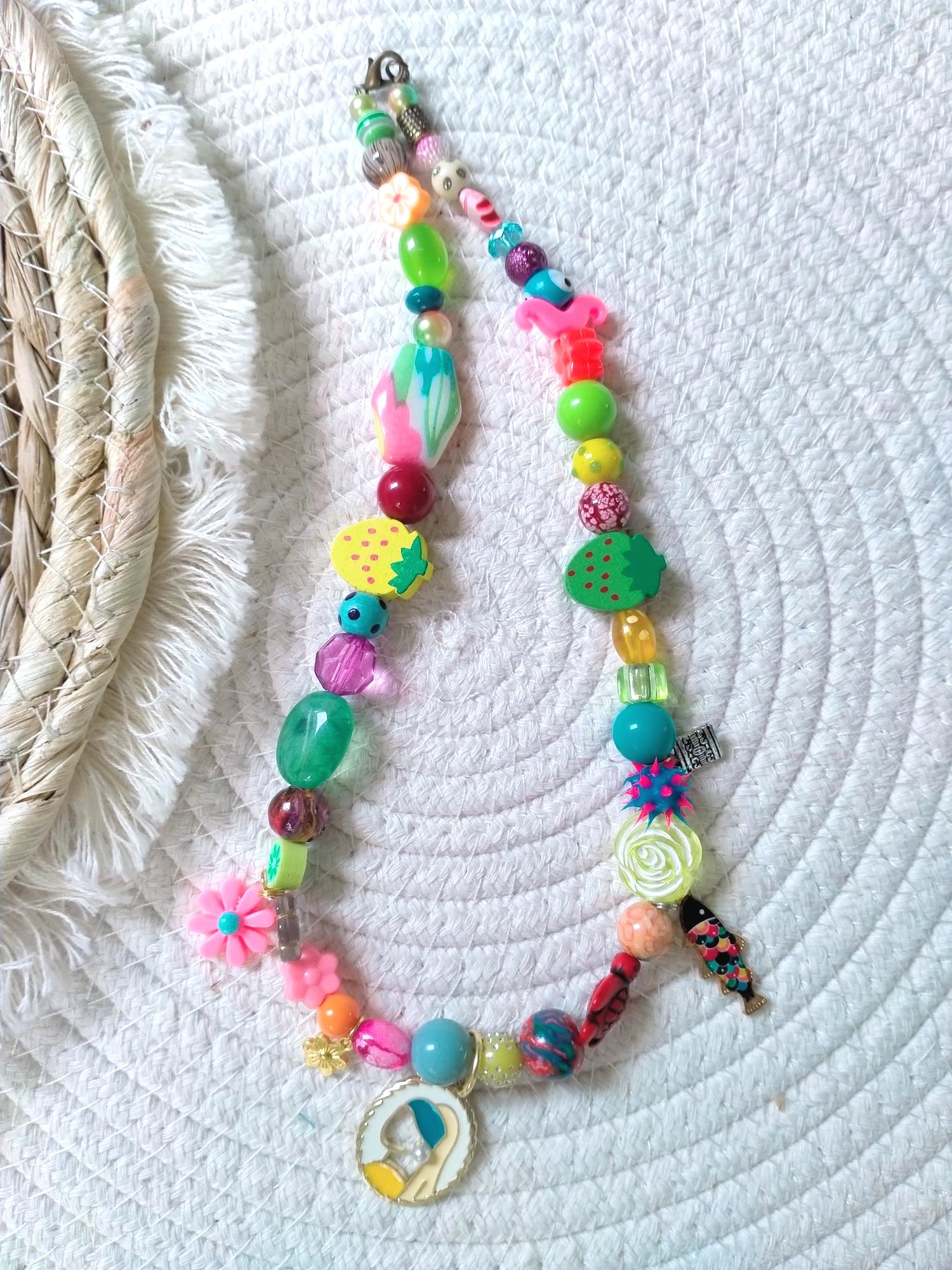 Korte Ibiza ketting met Meisje van Vermeer hanger