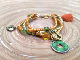 Workshop 3-laags rocailles armband €20,-