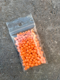 Oranje rocailles 4 mm 15 gram