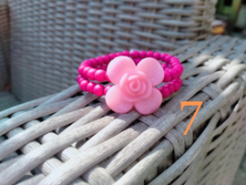 Bloemen armbanden 2 laags