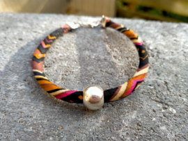 Herenarmband van Dreamz koord met RVS kraal