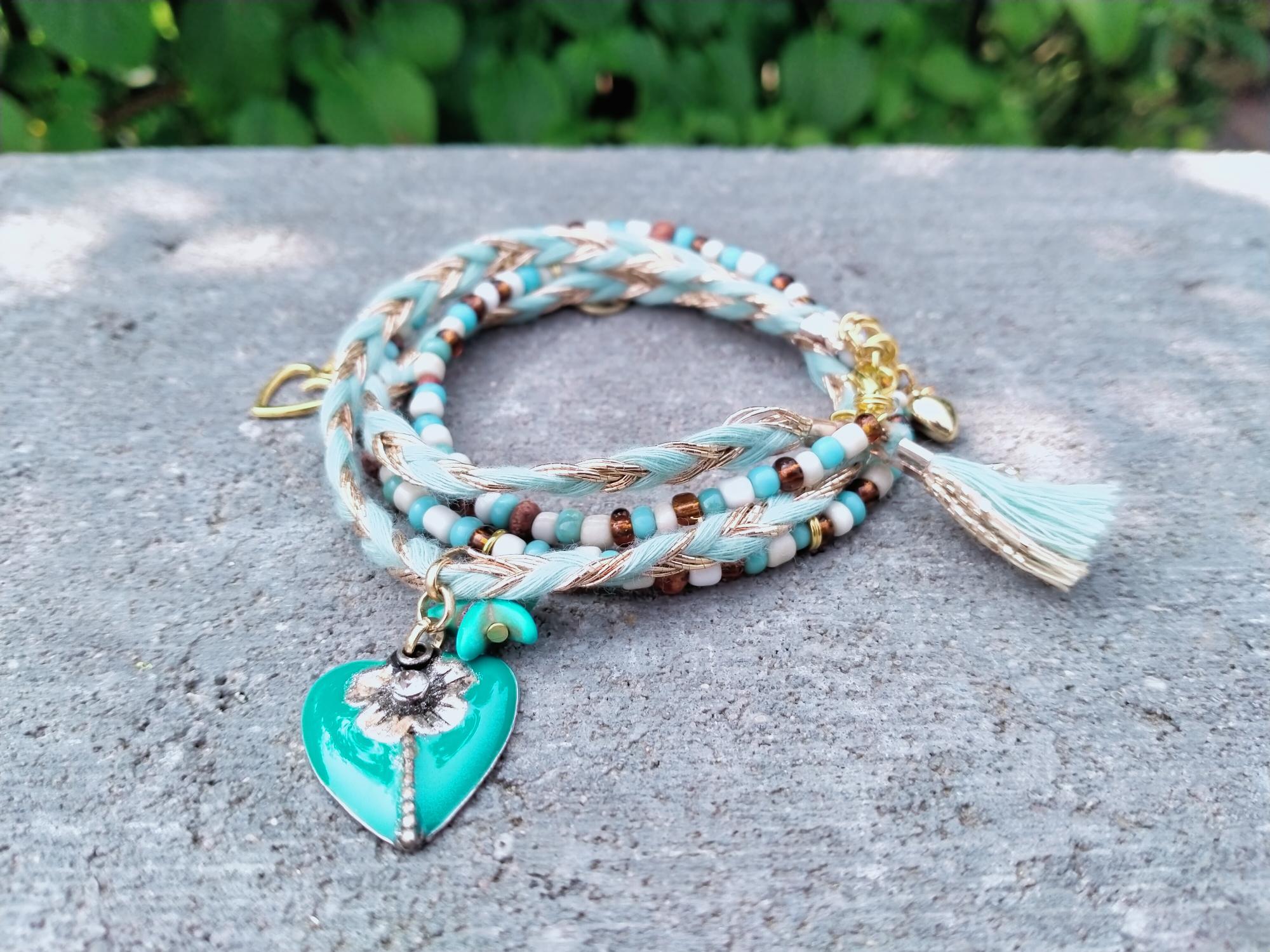 Wikkelarmband in Bohemian kleuren