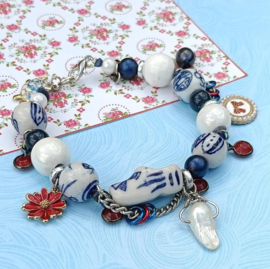 Fijne Delfts Blauwe Armband