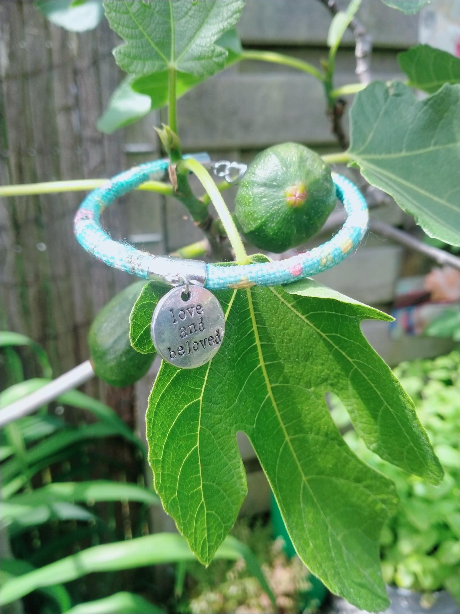 Turquoise heren armband van Aztec cord