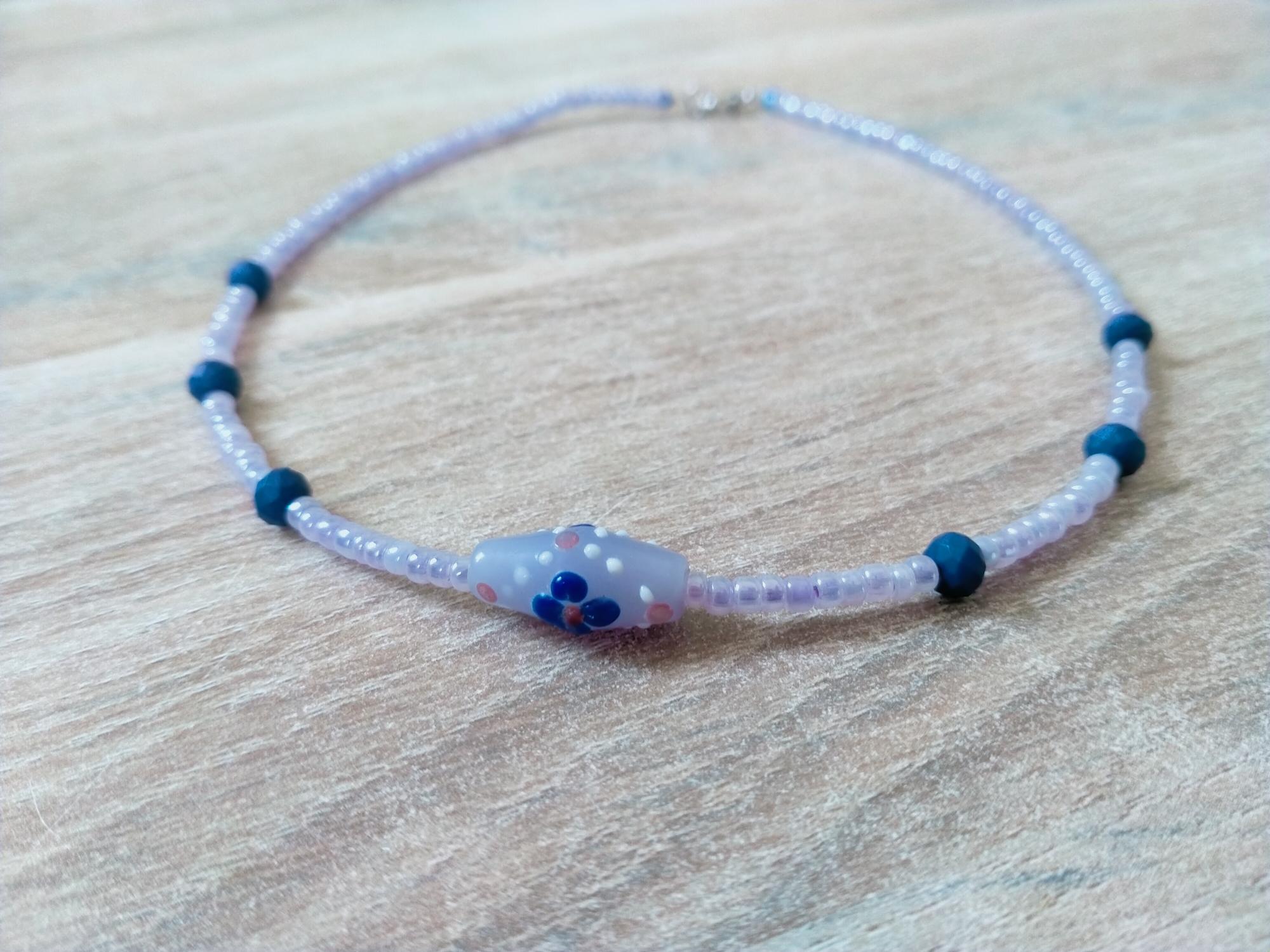 Lavendel kleurige Choker