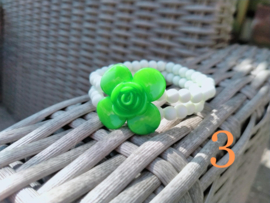 Bloemen armbanden 2 laags
