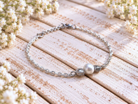 Armbandje met Glasparel