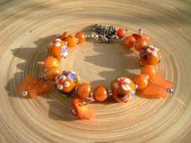 Lampwork kinderarmbandje