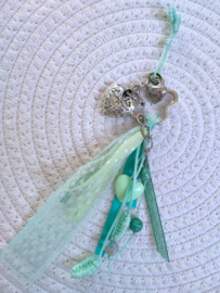 Mintgroene tashanger/tassel